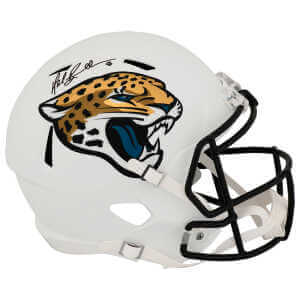 Mark Brunell Signed Jacksonville Jaguars 2024 Alternate White Riddell Full Size Speed Replica Helmet