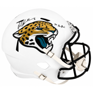 Mark Brunell Signed Jaguars 2024 Alternate White Riddell Full Size Speed Replica Helmet w/3x Pro Bowl
