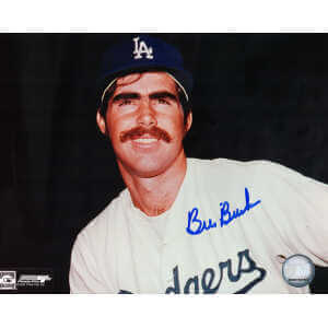 Bill Buckner Signed Los Angeles Dodgers Closeup Pose 8x10 Photo