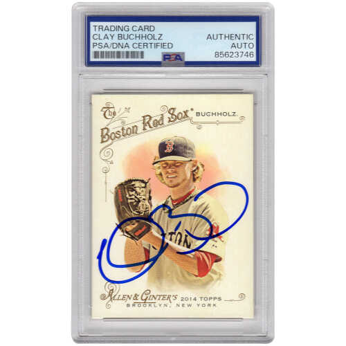 Clay Buchholz Signed Red Sox Baseball Trading Card (Various) - (PSA Encapsulated)