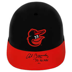 Al Bumbry Signed Baltimore Orioles Souvenir Replica Baseball Batting Helmet w/1973 AL ROY