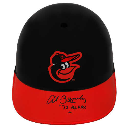 Al Bumbry Signed Baltimore Orioles Souvenir Replica Baseball Batting Helmet w/1973 AL ROY