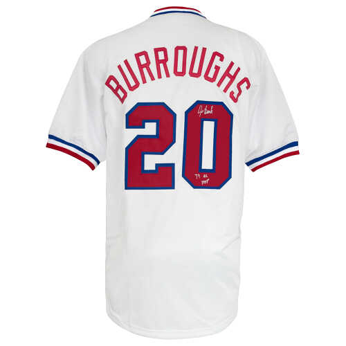 Jeff Burroughs Signed White Throwback Custom Baseball Jersey w/74 AL MVP