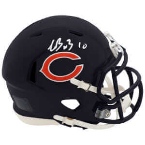 Luther Burden III Signed Chicago Bears Riddell Speed Mini Helmet