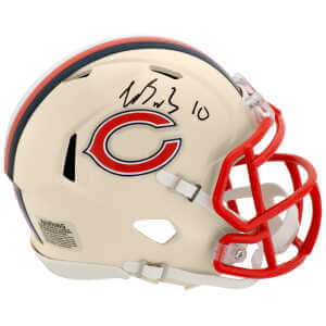 Luther Burden III Signed Chicago Bears RETRO Riddell Speed Mini Helmet