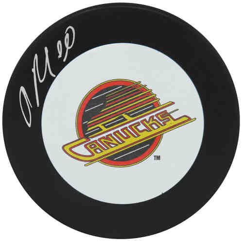 Pavel Bure Signed Vancouver Canucks Large Logo Hockey Puck