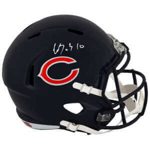 Luther Burden III Signed Chicago Bears Riddell Full Size Speed Replica Helmet