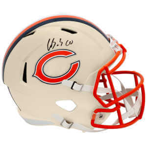 Luther Burden III Signed Chicago Bears RETRO Riddell Full Size Speed Replica Helmet