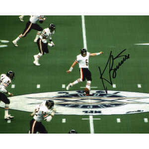 Kevin Butler Signed Bears SB XX Kickoff 8x10 Photo