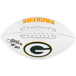 LeRoy Butler Signed Green Bay Packers Franklin White Logo Football w/HOF 2022