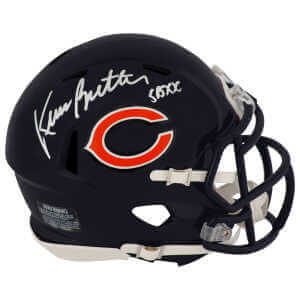 Kevin Butler Signed Chicago Bears Riddell Speed Mini Helmet w/SB XX