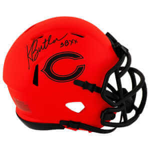 Kevin Butler Signed Chicago Bears RAVE Riddell Speed Mini Helmet w/SB XX