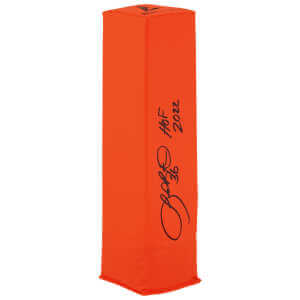 LeRoy Butler Signed BSN Orange Football Endzone Pylon w/HOF 2022
