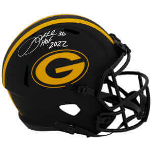 LeRoy Butler Signed Green Bay Packers ECLIPSE Riddell Full Size Speed Replica Helmet w/HOF 2022