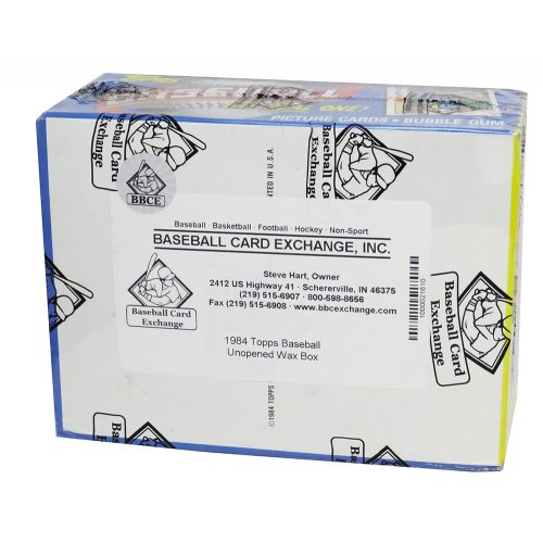 1984 Topps Baseball Unopened Wax Box BBCE Sealed Wrapped - 36 Packs - Image 2