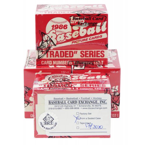 1986 Topps Traded Baseball Factory Set BBCE Wrapped From A Sealed Case (FASC) - Image 2