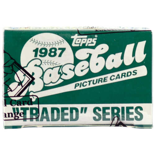 1987 Topps Traded Baseball Factory Set BBCE Wrapped From A Sealed Case (FASC) (Greg Maddux RC)