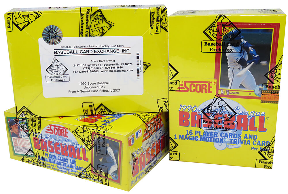 1990 Score Baseball Wax Box