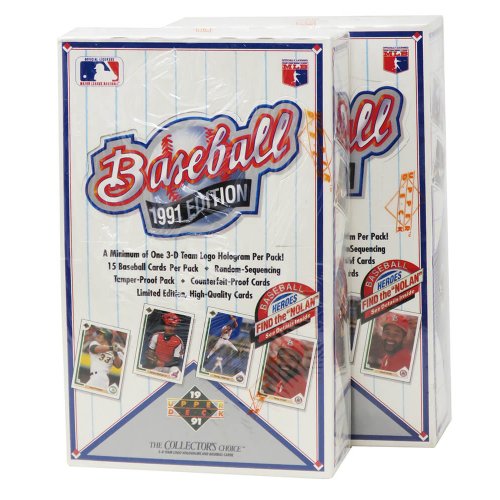 1991 Upper Deck Baseball Low # Series Factory Sealed Wax Box - 36 Packs (Find the Nolan) - Image 2