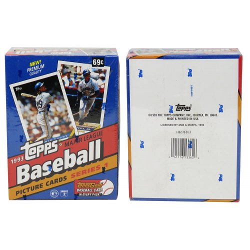 1993 Topps Series 1 Baseball Factory Sealed Wax Box - 36 Packs (1 Gold Per Pack) - Image 2