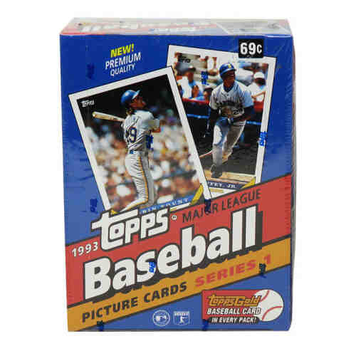 1993 Topps Series 1 Baseball Factory Sealed Wax Box - 36 Packs (1 Gold Per Pack)