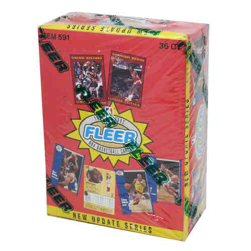 1991 Fleer Basketball Update Series Unopened Factory Sealed Box - 36 Packs
