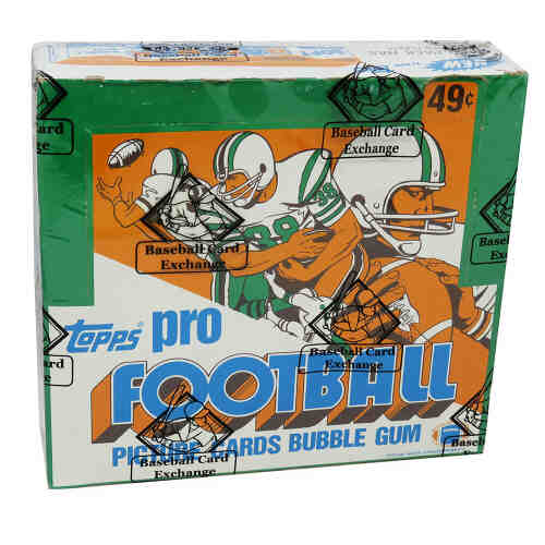 1981 Topps Football Unopened Cello Box BBCE Sealed Wrapped - 24 Packs (Montana RC Top Of 1 Pack)