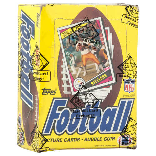 1984 Topps Football Unopened Wax Box BBCE Sealed Wrapped - 36 Packs (Non X-Out) (B)