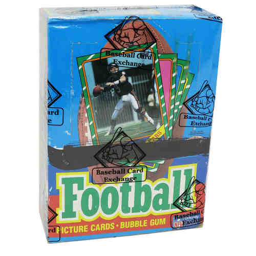 1986 Topps Football Unopened Wax Box BBCE Sealed Wrapped - 36 Packs (Jerry Rice, Steve Young RC??) (C)