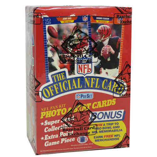 1989 Pro Set Series 1 Football Unopened Wax Box BBCE Sealed Wrapped - 36 Packs