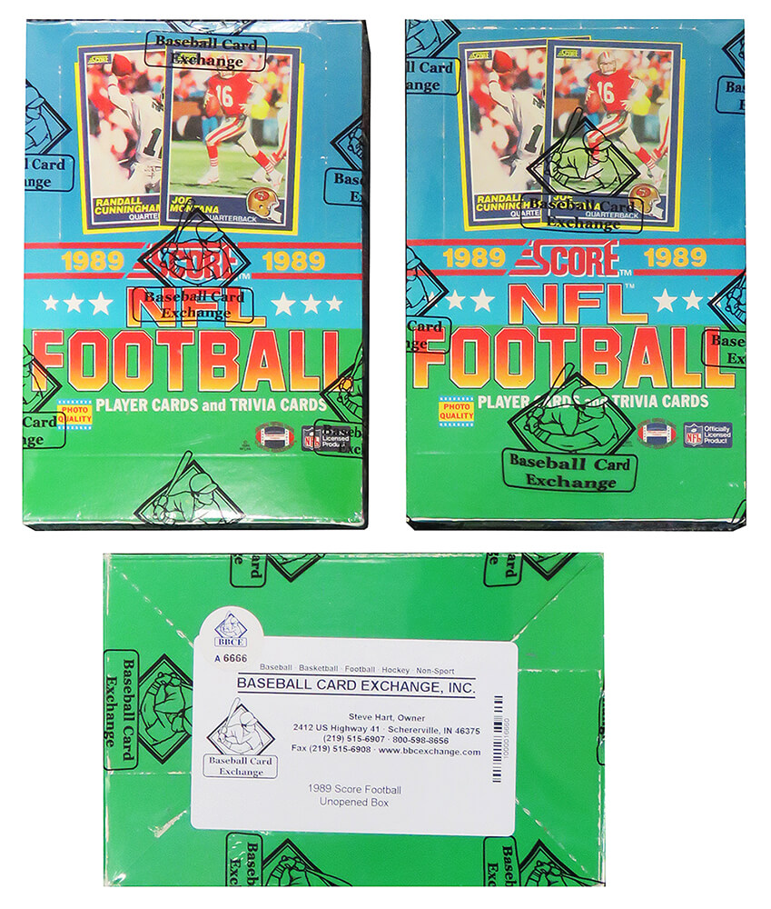 1989 Score Football Wax Box