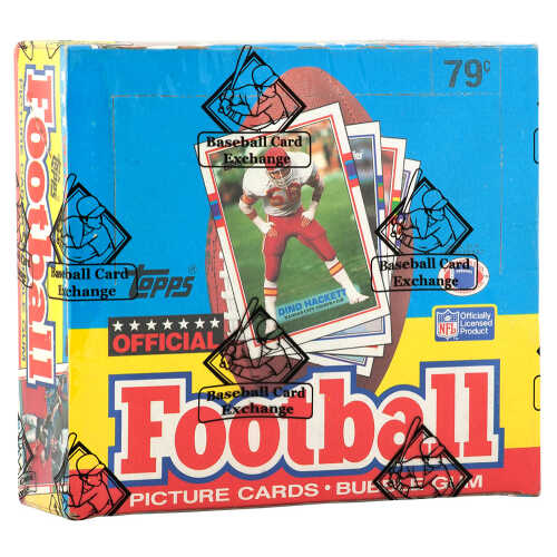 1989 Topps Football Cello Unopened Box BBCE Sealed Wrapped - 24 Packs