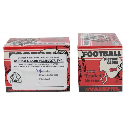 1989 Topps Traded Football Factory Set BBCE Wrapped (Barry Sanders Signed Box) - Image 2