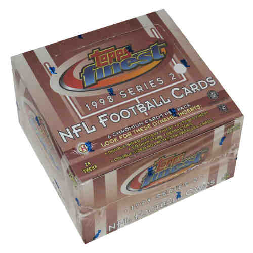 1998 Topps Finest Series 2 Football Unopened Factory Sealed Hobby Box - 24 Packs