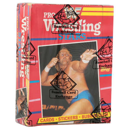 1985 WWF Pro Wrestling Stars Topps Wax Box - BBCE Wrapped - 36 Pack Box (B)