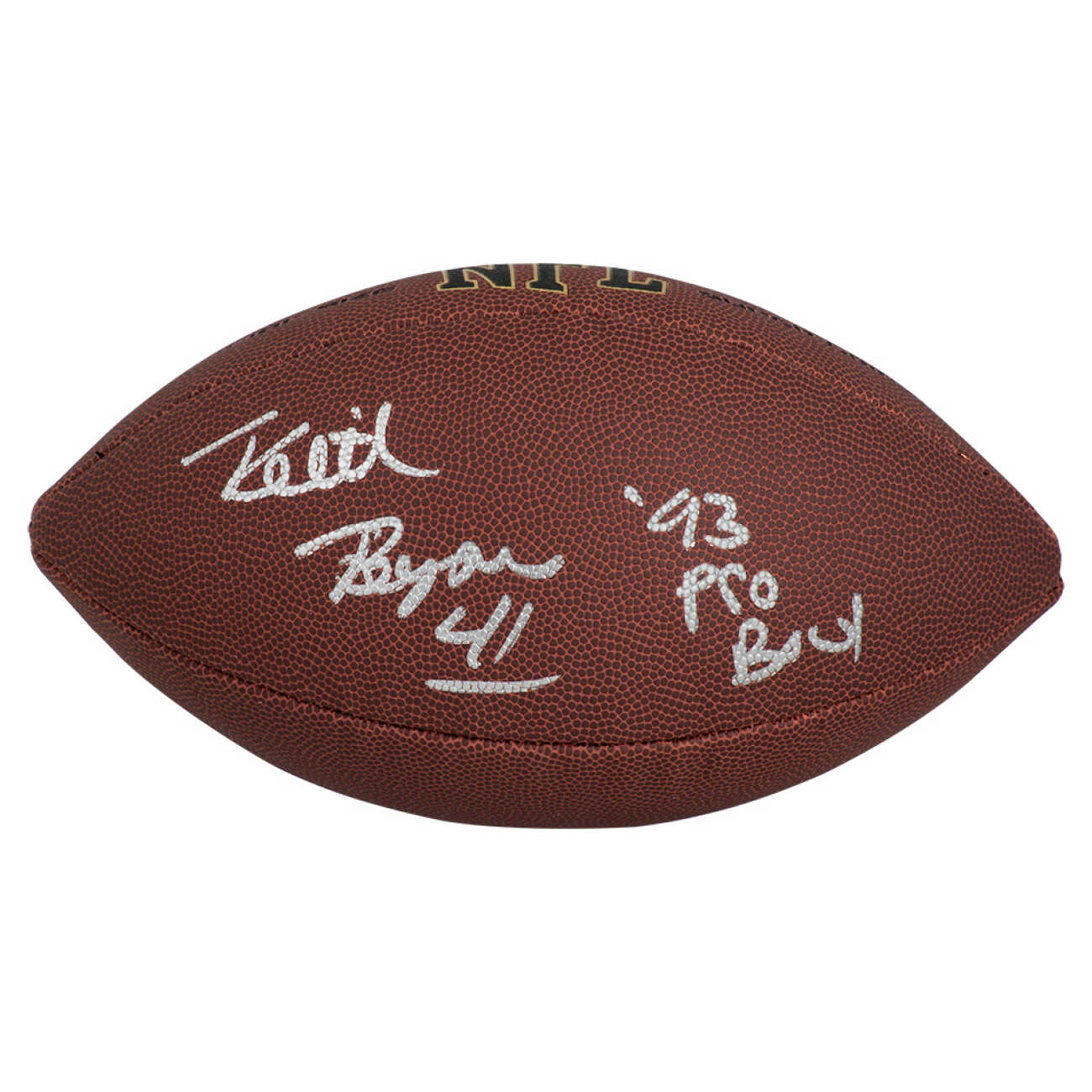 Keith Byars Signed Wilson Super Grip Full Size NFL Football w/93 Pro ...