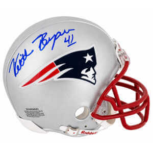 Keith Byars Signed New England Patriots Throwback Riddell (VSR4) Mini Helmet
