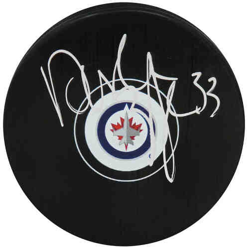 Dustin Byfuglien Signed Winnipeg Jets Logo Hockey Puck