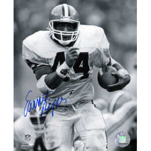 Earnest Byner Signed Cleveland Browns B&W Action 8x10 Photo