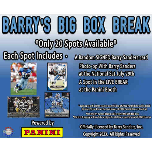 BARRY'S BIG BOX BREAK - Live at National Sports Collectors Convention (July 29,2023) - Powered by Panini