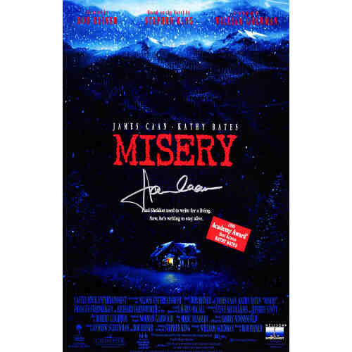 James Caan Signed "Misery" 11x17 Movie Poster