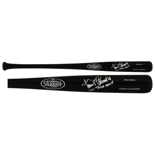 Miguel Cabrera Signed Louisville Slugger Pro Stock Black Baseball Bat w/2012 Triple Crown - Image 2