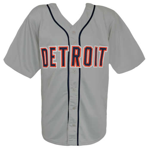 Miguel Cabrera Signed Grey Custom Baseball Jersey w/2012 Triple Crown - Image 3