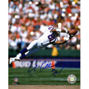 Chris Calloway Signed New York Giants Diving Catch 8x10 Photo w/NYG