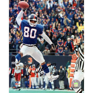 Chris Calloway Signed New York Giants Celebration Spike 8x10 Photo