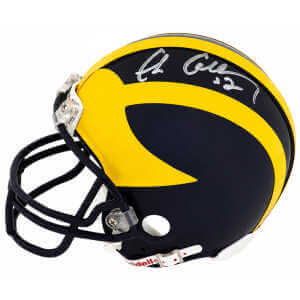 Chris Calloway Signed Michigan Wolverines Riddell (VSR4) Mini Helmet