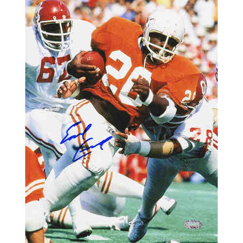 Earl Campbell Signed Texas Longhorns Action 8x10 Photo