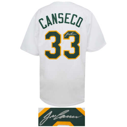 Jose Canseco Signed White Custom Baseball Jersey - Image 2