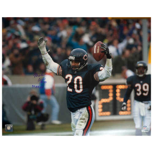 Mark Carrier Signed Chicago Bears Arms Raised With Football 16x20 Photo w/90 DROY