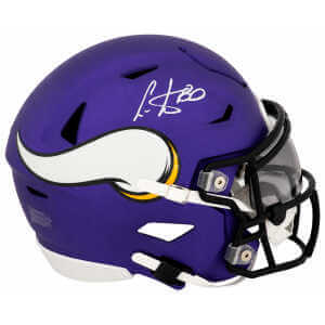 Cris Carter Signed Minnesota Vikings Riddell Mid-Size (MIDI) SpeedFlex Helmet